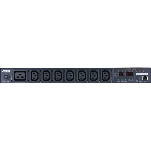 ATEN 1U 16A 8 Outlet Switched Bank Metered PDU + Free Eco PDU Manager Software