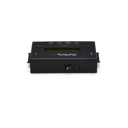 StarTech.com 1:1 Standalone Hard Drive Duplicator & Eraser, SATA HDD/SSD Disk Cloner & Eraser, LCD display, TAA Compliant, OS Independent