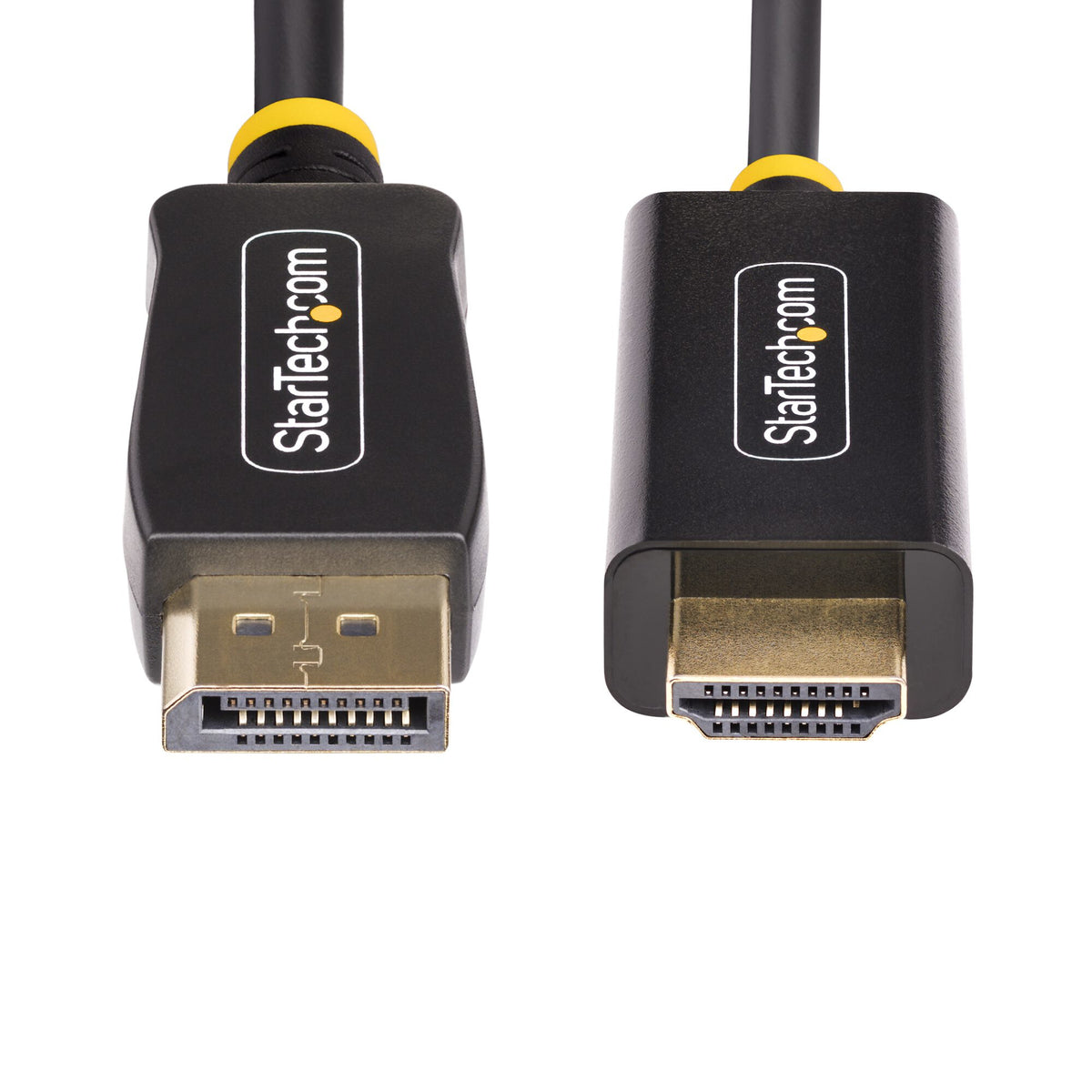 StarTech.com 1m DisplayPort to HDMI Adapter Cable, 4K 60Hz with HDR, DP to HDMI 2.0b, Active Video Converter, DisplayPort Desktop to HDMI Monitor