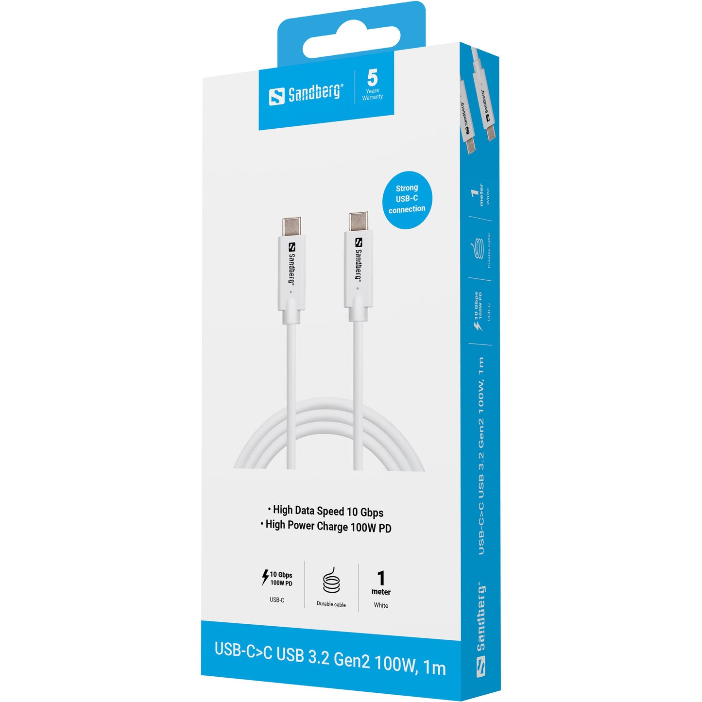 Sandberg USB-CC USB 3.2 Gen2 100W, 1M