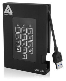 Apricorn Aegis Padlock Fortress 256 GB USB 3.2 Gen 1 (3.1 Gen 1) Black