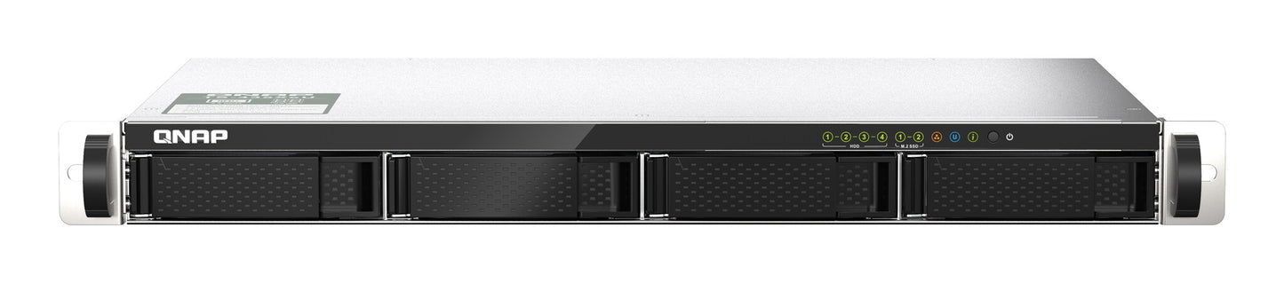 QNAP TS-435XeU NAS Rack (1U) Marvell CN9131 4 GB DDR4 16 TB HDD QNAP QTS Black, Grey