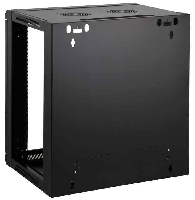 Intellinet Network Cabinet, Wall Mount (Standard), 6U, Usable Depth 260mm/Width 510mm, Black, Flatpack, Max 60kg, Metal & Glass Door, Back Panel, Removeable Sides, Suitable also for use on desk or floor, 19",Parts for wall install (eg screws/rawl plugs) n