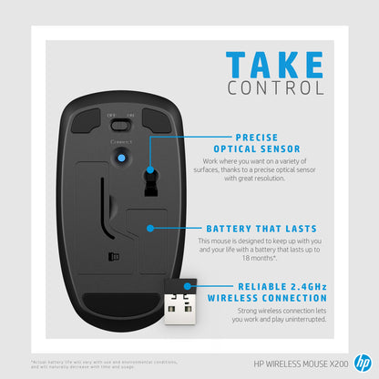 HP Wireless Mouse X200