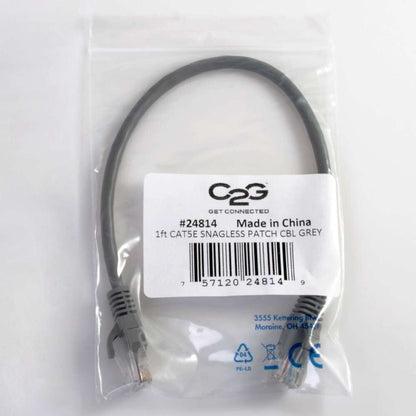 C2G 5m Cat5e Booted Unshielded (UTP) Network Patch Cable - Grey
