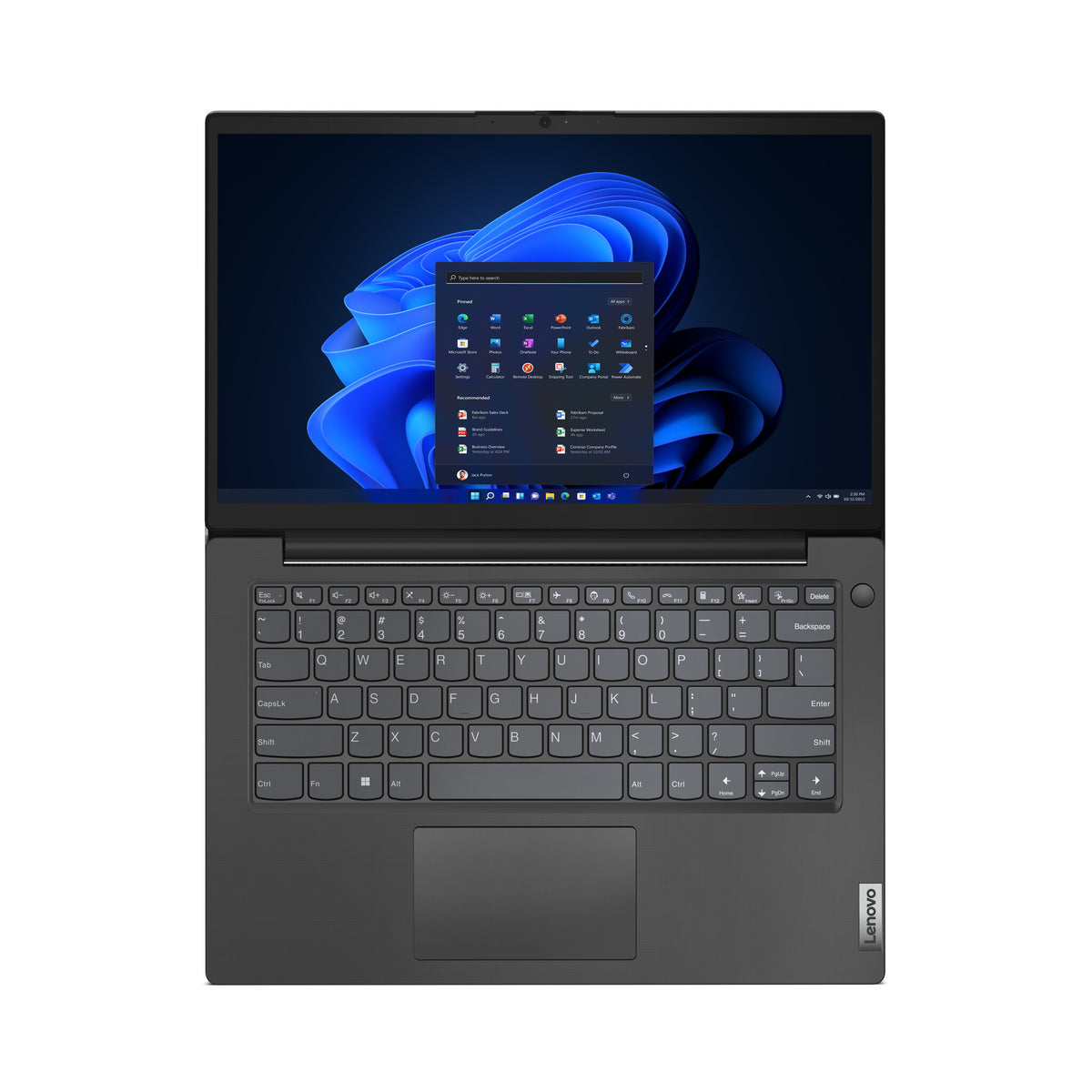Lenovo V14 G4 AMN AMD Ryzen™ 5 7520U Laptop 35.6 cm (14") Full HD 8 GB LPDDR5-SDRAM 256 GB SSD Wi-Fi 6 (802.11ax) Windows 11 Pro UK English Black