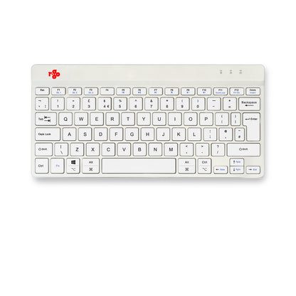 R-Go Tools Ergonomic keyboard R-Go Compact Break, compact keyboard with break software, QWERTY (UK), Bluetooth, white
