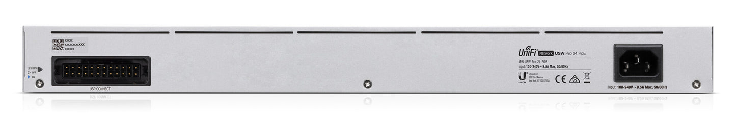 Ubiquiti UniFi Pro 24-Port PoE Managed L2/L3 Gigabit Ethernet (10/100/1000) Power over Ethernet (PoE) 1U Silver