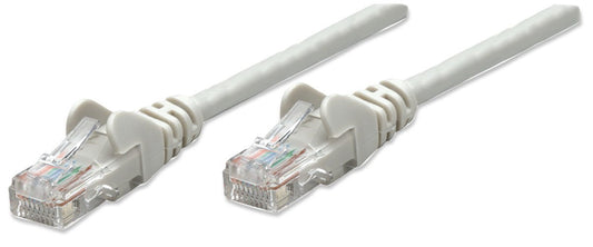 Intellinet Network Patch Cable, Cat5e, 10m, Grey, CCA, U/UTP, PVC, RJ45, Gold Plated Contacts, Snagless, Booted, Lifetime Warranty