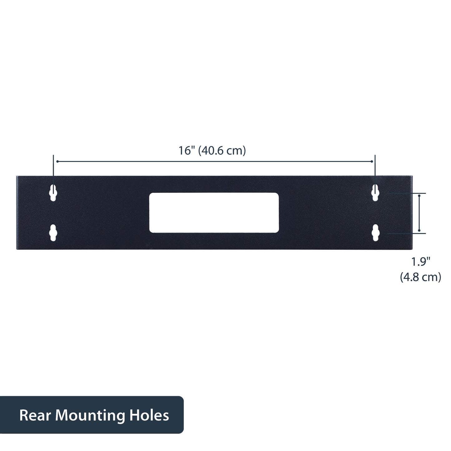 StarTech.com 2U 19in Hinged Wall Mount Bracket for Patch Panels