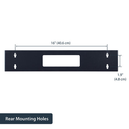 StarTech.com 2U 19in Hinged Wall Mount Bracket for Patch Panels