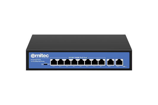 Ernitec ELECTRA-U08-1GB-110W network switch Unmanaged Gigabit Ethernet (10/100/1000) Power over Ethernet (PoE)