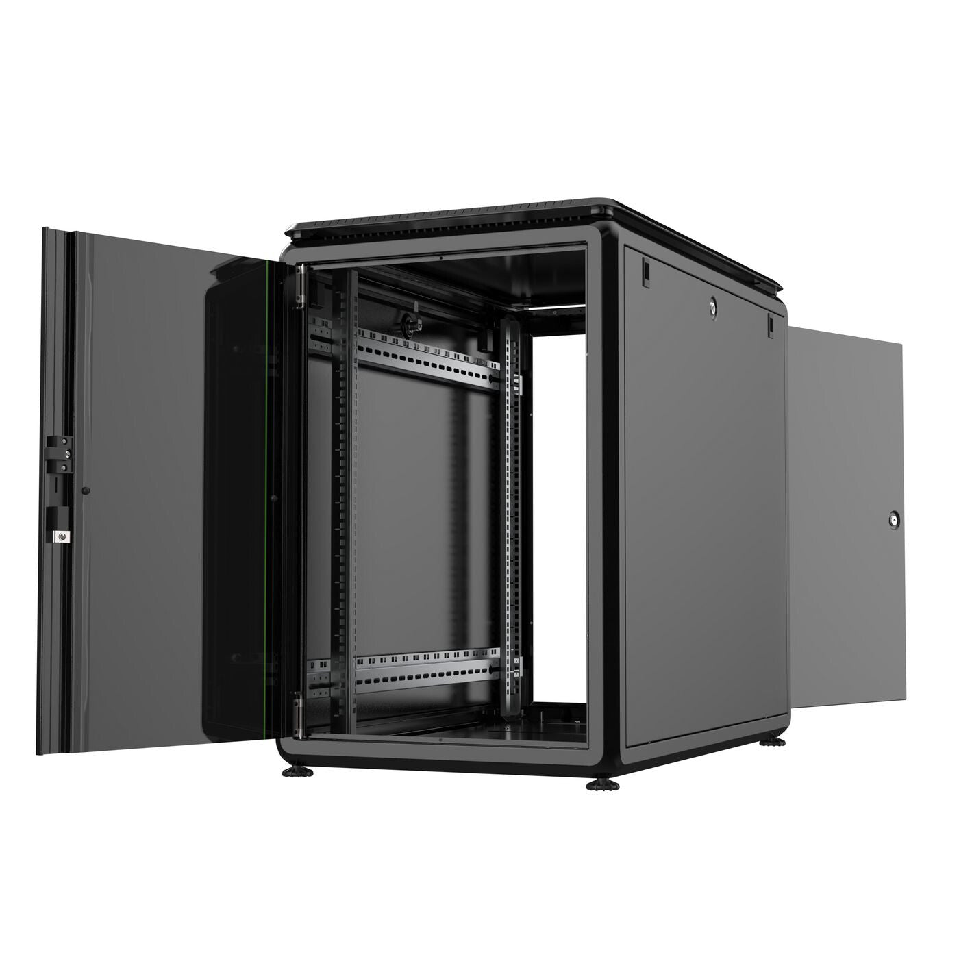 Lanview RDL16U61BL rack cabinet 16U Freestanding rack Black