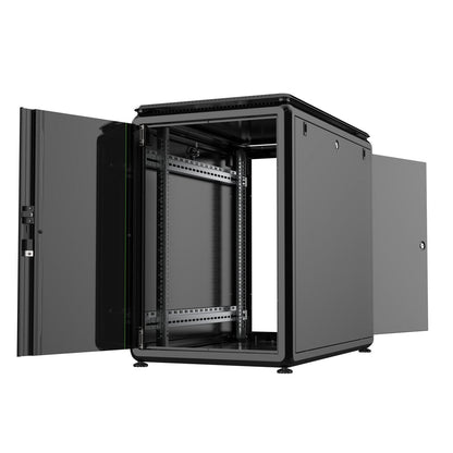 Lanview RDL16U61BL rack cabinet 16U Freestanding rack Black