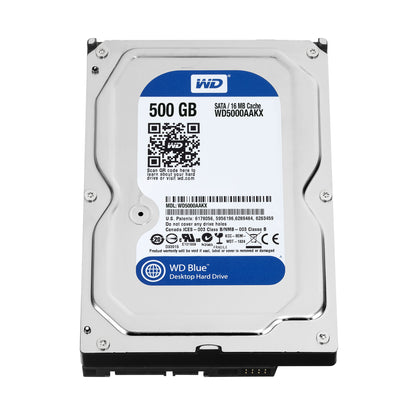 Western Digital Blue 500GB internal hard drive 7200 RPM 16 MB 3.5" Serial ATA