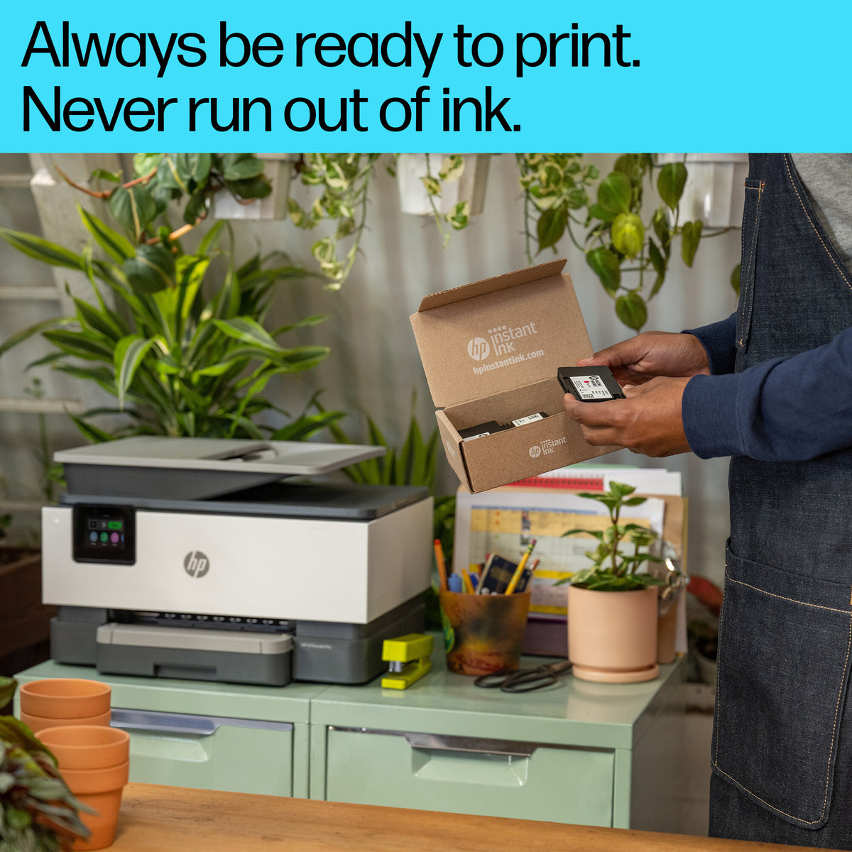 HP OfficeJet Pro 9120e Wireless All-in-One Color Printer, Instant Ink; Two-sided printing