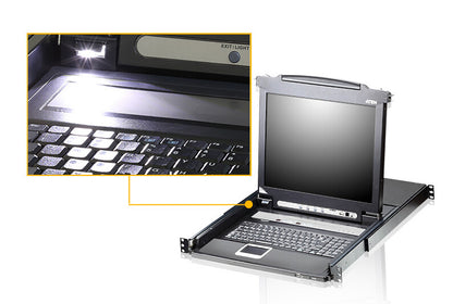 ATEN CL5708M rack console 43.2 cm (17") Black 1U