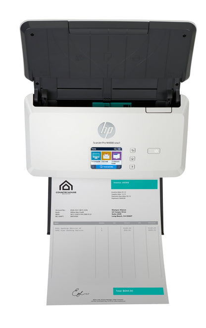 HP ScanJet Pro N4000 snw1 Sheet-fed scanner 600 x 600 DPI A4 Black, White