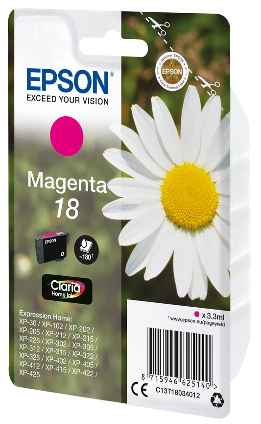 Epson Daisy 18 Claria Home Single Magenta ink cartridge