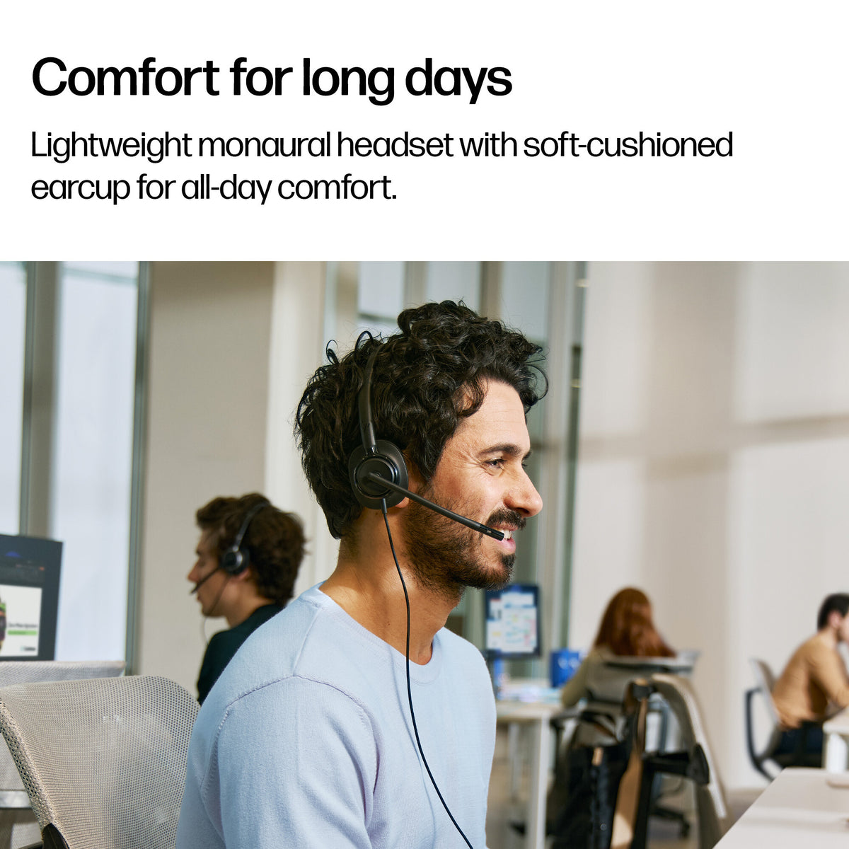 HP Poly Mission 415 Monaural USB Wired Headset (Bulk)