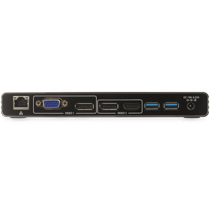 StarTech.com Thunderbolt 3 Dock - Dual 4K 60Hz Monitor TB3 Laptop Docking Station with DisplayPort, HDMI & 1080p VGA - 85W Power Delivery & Charging - 2x USB-A, Ethernet - Mac & Windows