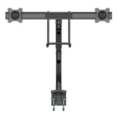 StarTech.com Desk Mount Dual Monitor Arm - Ergonomic Dual Monitor VESA Mount 32" (17.6lb/8kg) Displays - Crossbar Handle for Synchronized Full Motion - Height Adjustable - C-Clamp/Grommet