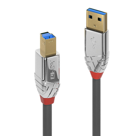 Lindy 5m USB 3.0 Type A to B Cable, 5Gbps, Cromo Line