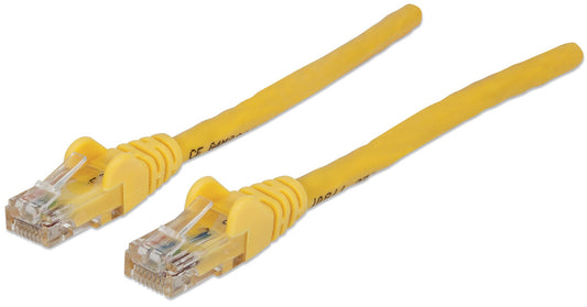 Intellinet Network Patch Cable, Cat6, 1.5m, Yellow, CCA, U/UTP, PVC, RJ45, Gold Plated Contacts, Snagless, Booted, Lifetime Warranty