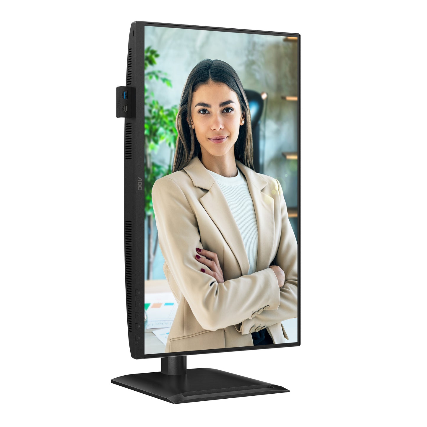 AOC 24P4U computer monitor 60.5 cm (23.8") 1920 x 1080 pixels Full HD Black