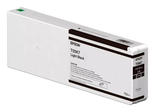 Epson Singlepack Light Black T55K700 UltraChrome HDX/HD 700ml