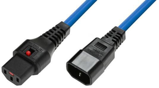 Microconnect MC-C13C14LOCK-1.5MB power cable Blue 1.5 m C13 coupler C14 coupler