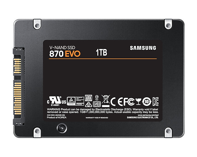 Samsung 870 EVO 1 TB 2.5" Serial ATA III V-NAND MLC