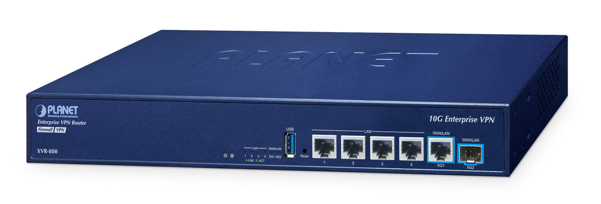 PLANET XVR-800 gateway/controller 10, 100, 2500, 5000, 10000 Mbit/s