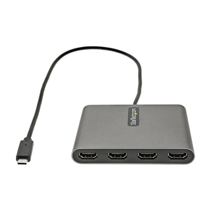 StarTech.com USB C to Quad HDMI Adapter, USB-C to 4x HDMI Monitor Converter for Windows (no support for macOS/ChromeOS/Linux) - TAA