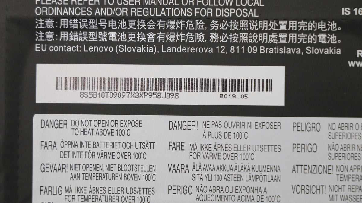 Lenovo 5B10T09097 laptop spare part Battery