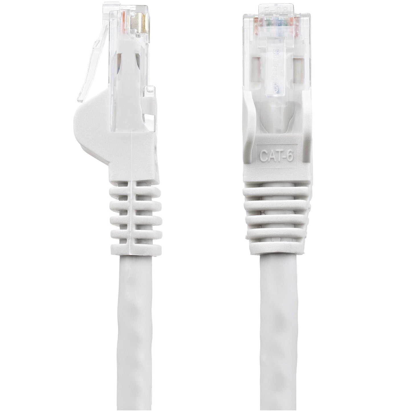 StarTech.com 50ft CAT6 Cable - White CAT6 Ethernet Cable - Gigabit Ethernet Wire - 250MHz 100W PoE RJ45 UTP CAT 6 Network/Patch Cord Snagless - Individually Tested