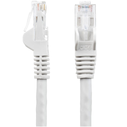 StarTech.com 50ft CAT6 Cable - White CAT6 Ethernet Cable - Gigabit Ethernet Wire - 250MHz 100W PoE RJ45 UTP CAT 6 Network/Patch Cord Snagless - Individually Tested