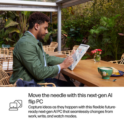 HP EliteBook X Flip G1i Next Gen AI PC Wolf Pro Security Edition Copilot+ PC Intel Core Ultra 7 258V Hybrid (2-in-1) 35.6 cm (14") Touchscreen WUXGA 32 GB LPDDR5x-SDRAM 512 GB SSD Wi-Fi 7 (802.11be) Windows 11 Pro Silver