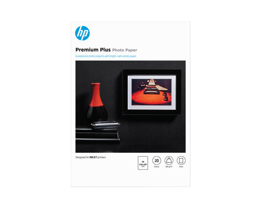 HP Premium Plus Photo Paper Satin 300gsm A4 20 sheets