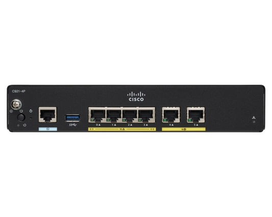 Cisco C927-4P wired router Gigabit Ethernet Black