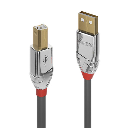 Lindy 2m USB 2.0 Type A to B Cable, Cromo Line