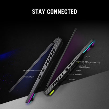 ASUS ROG Strix G16 G614PM-RV007W AMD Ryzen™ 9 8940HX Laptop 40.6 cm (16") WUXGA 16 GB DDR5-SDRAM 1 TB SSD NVIDIA GeForce RTX 5060 Wi-Fi 6E (802.11ax) Windows 11 Home Black, Grey