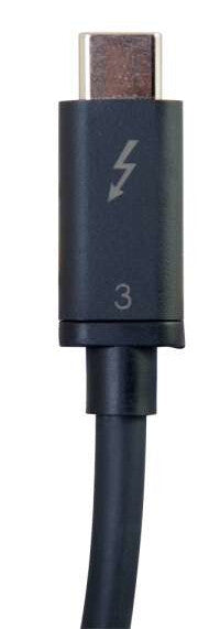 C2G 2m Thunderbolt 3 Cable (20Gbps) – Thunderbolt Cable – 4K support – Black