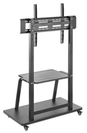 Manhattan Trolley Mount Stand for TV & Monitors, For screens 37" to 100", VESA compatibility: all between 200x200 to 800x600mm - check the dimensions of the four mounting holes on back of screen to ensure it fits, Max 150kg, Height-adjustable to four leve