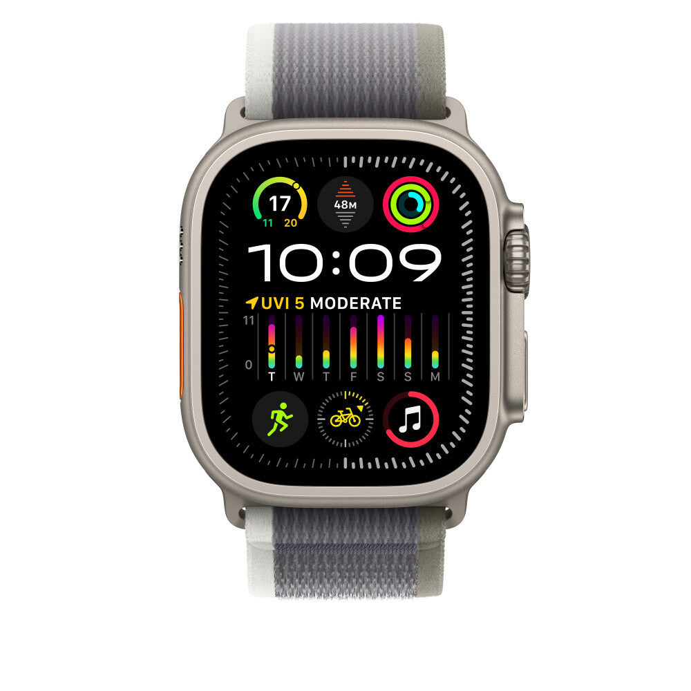 Apple 49mm Green/Grey Trail Loop - M/L