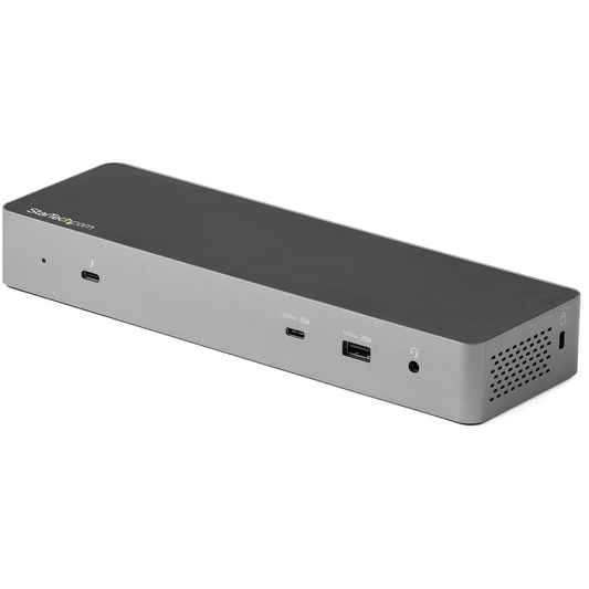 StarTech.com USB C Docking Station for Macbook Pro/Air-M1/M2/M3/M4, Thunderbolt Compatible, HDMI/DisplayPort, Dual 4K 60Hz/Single 8K, USB Type-C Laptop Dock, 96W Power Delivery, USB 10Gbps