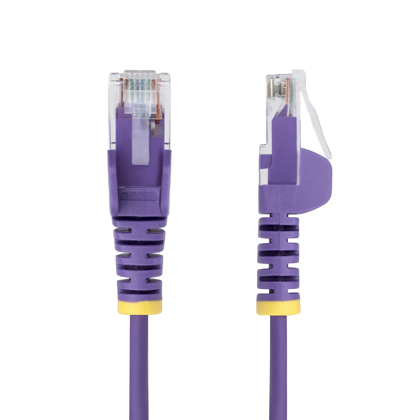 StarTech.com 1m Purple Slim CAT6 Ethernet Cable, Snagless, 100W PoE, UTP, LSZH, 28AWG Pure Bare Copper Wire, Slim RJ45 Network Patch Cord w/Strain Reliefs, Individually Tested