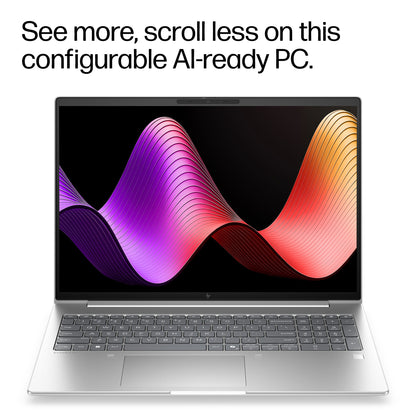 HP EliteBook 6 G2i 16 AI PC Intel Core 5 320 Laptop 40.6 cm (16") WUXGA 16 GB DDR5-SDRAM 512 GB SSD Wi-Fi 7 (802.11be) Windows 11 Pro Silver