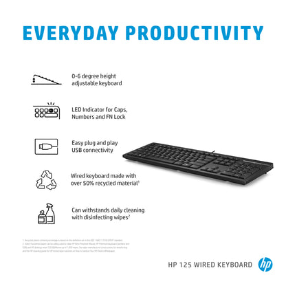 HP 125 USB WD KBD (Bulk 12)