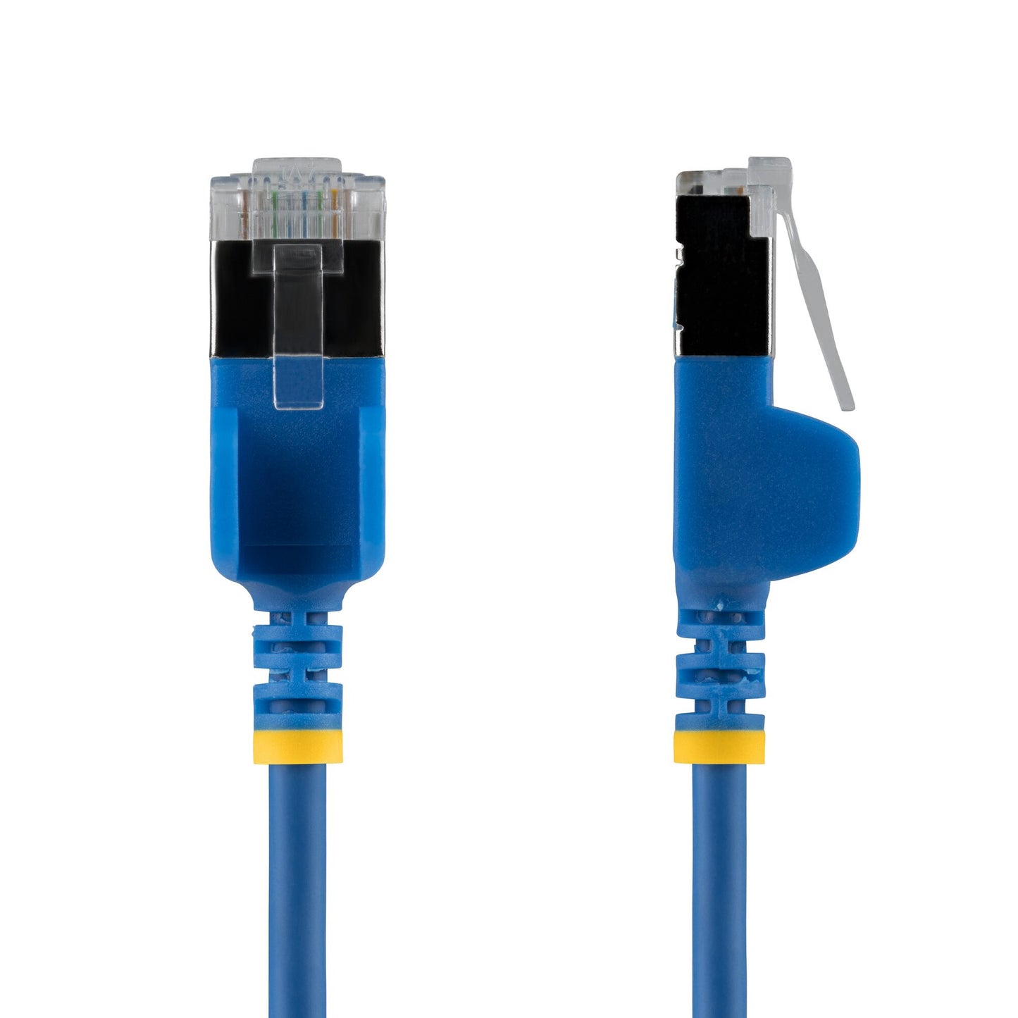 StarTech.com 1.5m Blue Ultra Slim Cat6A Ethernet Cable, Snagless, FTP, Pure Bare Copper Wire, 34AWG Slim RJ45 Network Patch Cord, Individually Tested